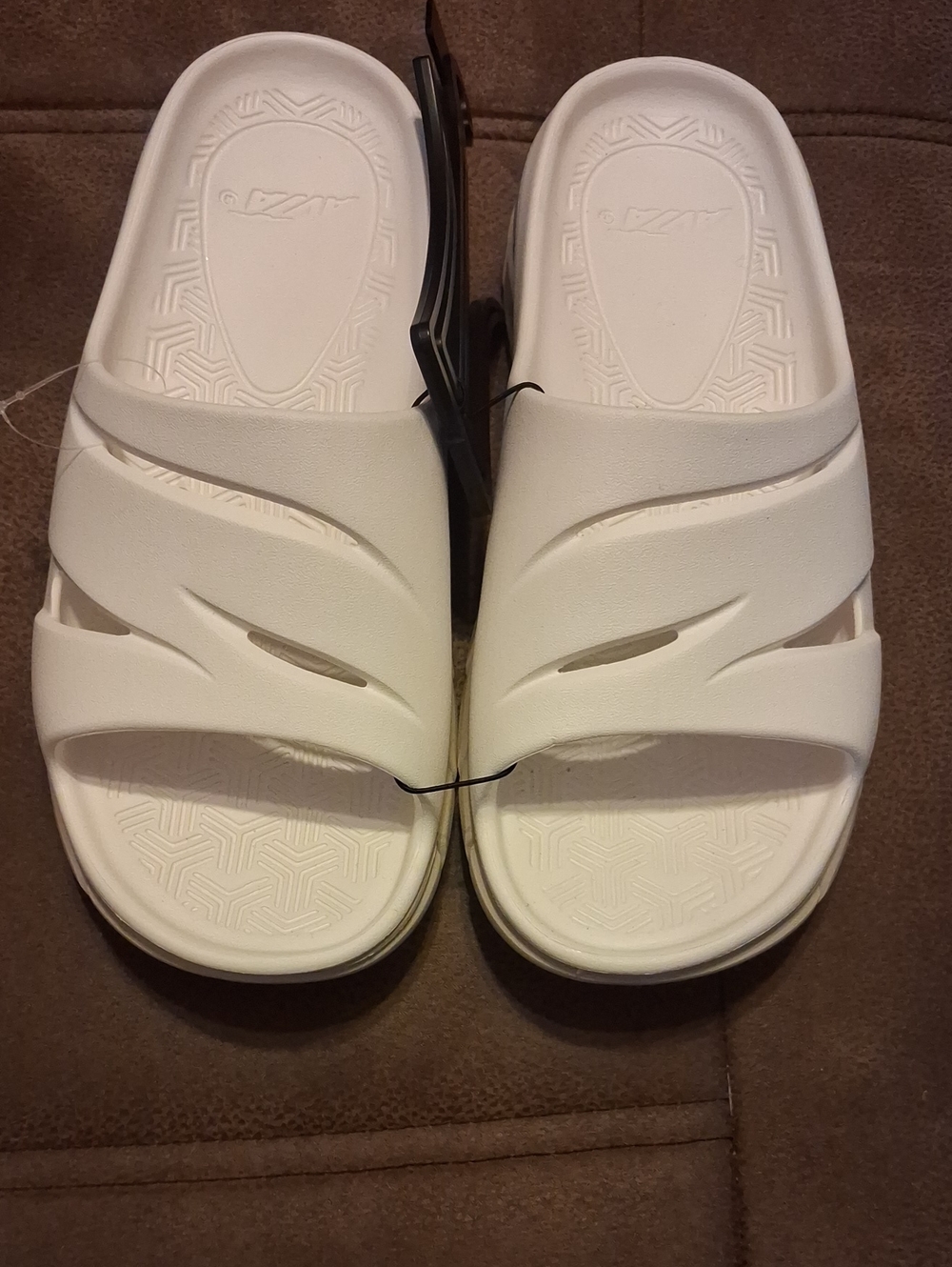 Avia Women's Two-tone EVA Comfort Slide Sandals in White Size 9 - Picture 2 of 5